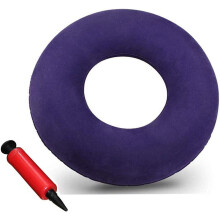 Cuscino a ciambella Tutuviw, sedile gonfiabile portatile da 38 cm per alleviare il dolore da emorroidi, coccige e altri tipi di dolore - Pompa ad
