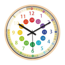 Orologio da parete colorato per bambini - Silenzioso, senza ticchettio, a batteria - Decorazione perfetta per le camerette dei bambini