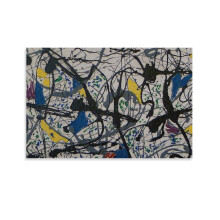 Jackson Pollock absztrakt nyomat poszter falikép 24x36 hüvelyk (60x90 cm) hálószoba lakberendezés vászonkép