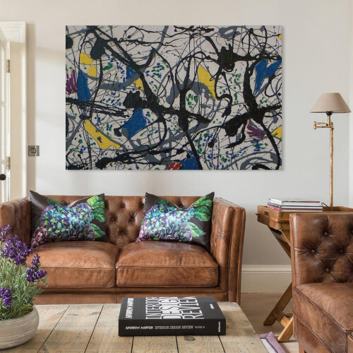 Αφίσα τοίχου με αφηρημένη εκτύπωση Jackson Pollock 24x36 ίντσες (60x90 εκ.) Πίνακας σε καμβά 2