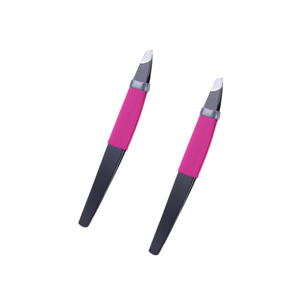 Stainless Steel Eyebrow Tweezers Set with Ergonomic Grip and Precise Trimmer for Men