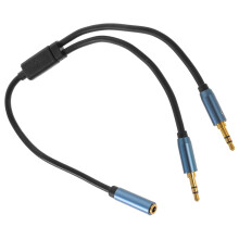 One Transfer Cable Splitter For Headphones Earphone Adapter Y Earphones