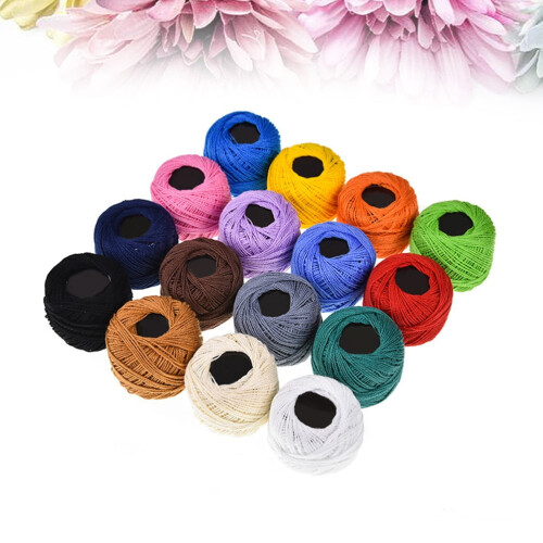 16 Cotton Thread Rolls DIY Crafts Sewing Embroidery 1