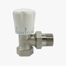 Thermostatic Radiator Valve 15mm x 3/4\" Angle Radiator