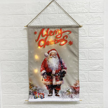 Décoration murale de Noël Capino avec lumières, plaque décorative pour fenêtre, porte, usage intérieur et extérieur, compatible avec les