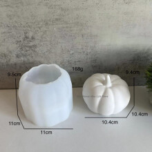 Silikonformen für Kürbisse in 3 Größen – Herbstliche Dekoformen für Zuhause – Halloween-Kürbisse aus Beton, Zement und Epoxidharz –