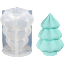 Weihnachtsform, geeignet für Harz, Ton, Schmuckherstellung und Kerzenherstellung – 3D-Silikonform in Becherform, DIY-Bastelbedarf