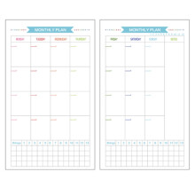 40 vellen A5-formaat papier met 6 perforaties, navulling voor notitieboek, planner, dagboek of agenda.