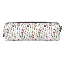Hello Kitty -joulukuvioinen nahkainen yksinkertainen vetoketjullinen penaali, monitoiminen