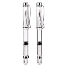 Transparent Calligraphy Pens Writing Stationery with Ink Absorber (2pcs)