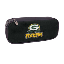 Leren etui met logo van de Packers, voor jongens en meisjes, grote etui, schoolspullen, leuk cadeau, schattig etui met rits, zachte opbergtas voor