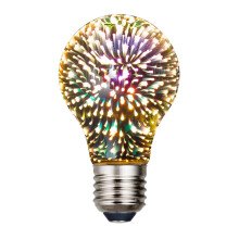 Ampoule lumineuse féérique colorée Poaug pour décoration de Noël et d'anniversaire, ampoule LED 3D - Compatible avec éclairage disco et de