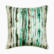 Housses de coussin HomeCentric, lot de 2, vertes décoratives, 50 x 50 cm, coussins décoratifs satinés, style moderne abstrait