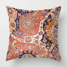 Taie d'oreiller à motif tapis persan 60 x 60 cm, décoration intérieure, salon, canapé, housse de coussin 50 x 50 cm, taie d'oreiller tendance 40