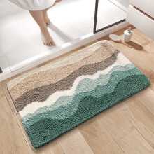 Économies de printemps ! Tapis de bain Ympuoqn, en microfibre ultra douce et absorbante, antidérapant et moelleux, lavable en machine, pour