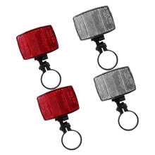 4pcs Bike Reflectors Reflective Rear Bicycle Tail Light for Night Safety and Easy Installation