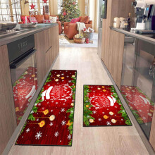 Offres spéciales Noël ! PRETXORVE Lot de 2 tapis de cuisine de Noël, antidérapants et anti-fatigue, compatibles avec la décoration de Noël
