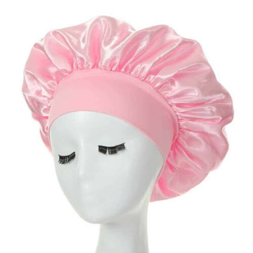 Sleep cap - Satin Bonnet - Sleep Cap Pink One Size pink 2