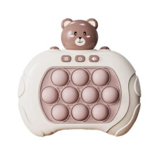Pop It Game - Pop It Pro Light Game Quick Press Fidget Game Pink Pink Rabbit brown