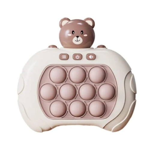Pop It Game - Pop It Pro Light Game Quick Press Fidget Game Pink Pink Rabbit brown