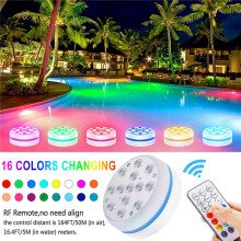 SDJMa Submersible LED Lights, Remote Control, Multi-Color Changing Waterproof Light for Pool, Vase, Spa, Aquarium, Pond, Hot Tub, Decoration, Party