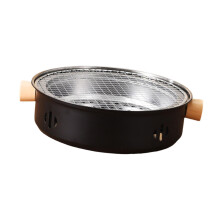 Portable Charcoal Grill Stainless Steel Tabletop BBQ with Detachable Easy Clean for Camping