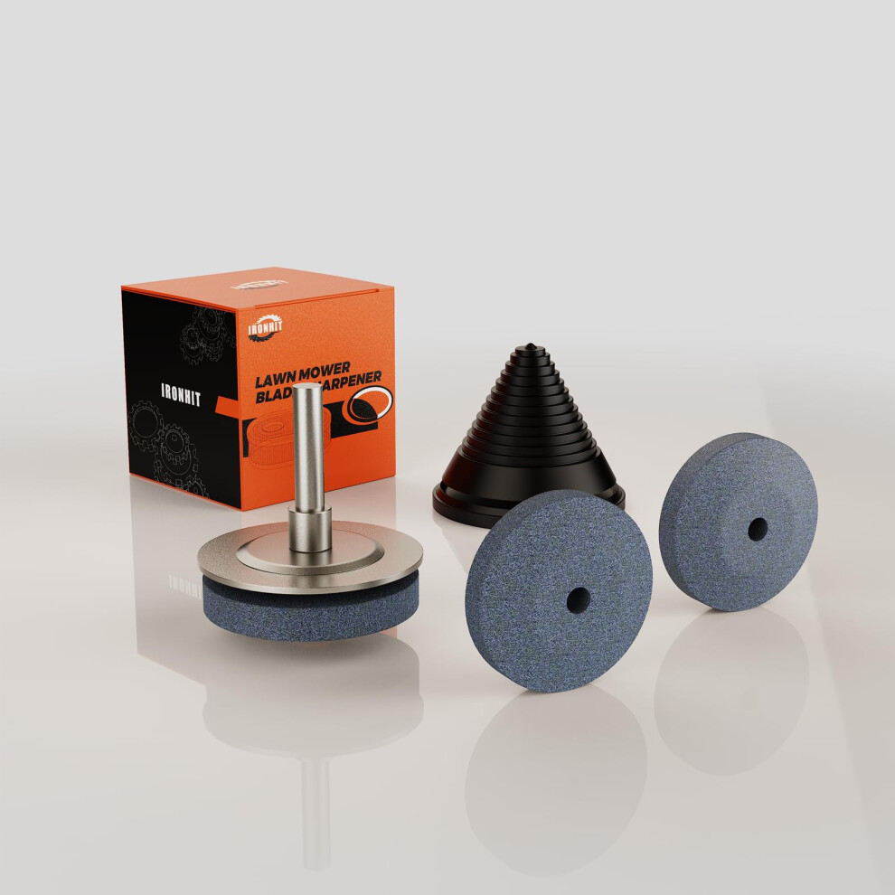 Lawn Mower Blade Sharpener For Drill, Fast Edge Restoration Kit With Blade Balancer, Universal Fit 9164114633941