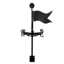 Weather Vane Stainless Steel Roof Mount Weatherproof Metal Weathercock for Garden and Yard