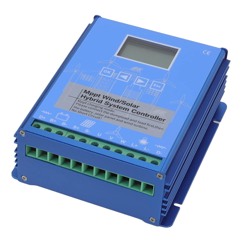 Hybrid Solar Wind Charge Controller 14000W 24V Mppt Efficiency With Lcd For Off Grid Systems 9113335028487