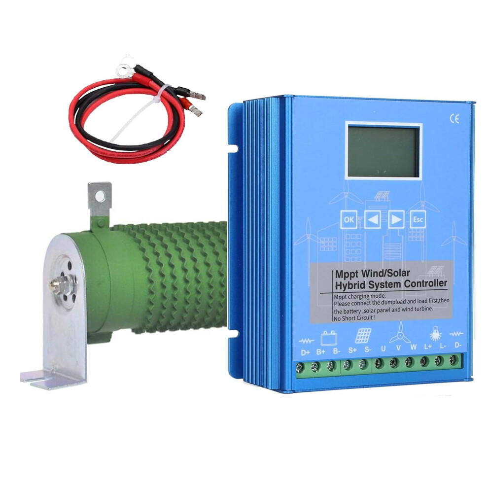 Hybrid Wind Solar Charge Controller Mppt 48V 16000W Lcd Display For Off Grid Energy Systems 9113335028739