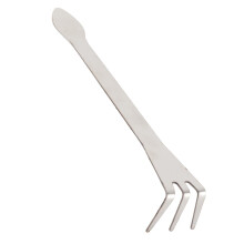 Stainless Steel 3 Prong Bonsai Root Rake for Repotting with Ergonomic NonSlip Grip