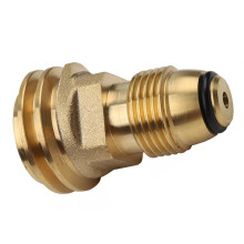 Propane Tank Adapter POL to QCC1 LP Gas Converter Solid Brass for BBQ Grill Camping Heater
