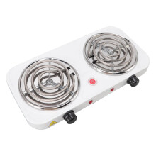 2 Burner Electric Cooktop 2000W with Fast Heating Dual Burner and Temp Control for Home RV Camping