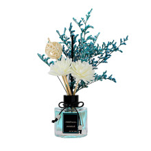 ZTGD50ml Diffusore in vetro per piante, rattan, deodorante, decorativo, rimozione odori, fiori secchi, aromaterapia senza fiamma, ornamento per il