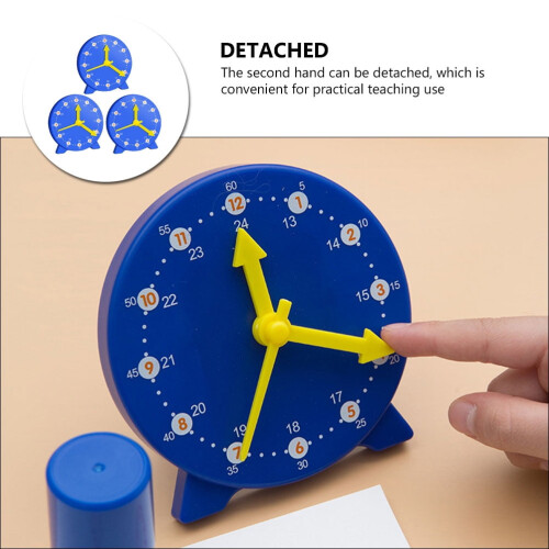 3 Pcs Clock Model Teaching Aids Creative Playthings Desktop Decor Child Student 1