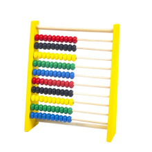 Barevná hračka na počítání korálků s počítadlem, 10 řad, počítadlo, učení matematiky, se 100 korálky, dětská hračka na