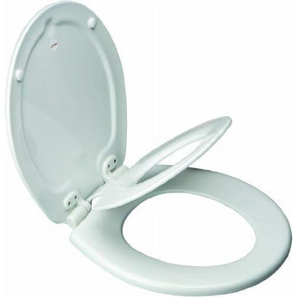 Mayfair Slow Close Round White Molded Wood Toilet Seat 9395123890265