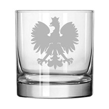 11 oz Rocks Whiskey Highball Glass Poland Polish Eagle