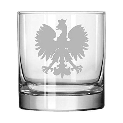 11oz Rocks Whiskey Highball Glass Poland Polish Eagle