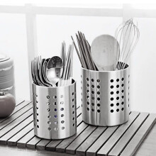 Porte-baguettes Washranp, porte-ustensiles en acier inoxydable, égouttoir à couverts rond pour évier, pour plan de travail de cuisine.