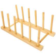 Égouttoir à vaisselle pliable en bambou, porte-couverts, couvercle de casserole