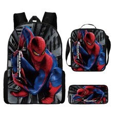 Spider-Man Ryggsäck Skolväska Matväska i Set om Tre - Perfekt