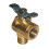 [Pachet de 2] Supapă de combustibil din bronz GROCO1/2" NPT90 1