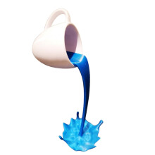 Drijvende koffiekop/mok sculptuur keukendecoratie schenk- en morsdecoratie kerstdecoraties voor thuis dagaanbiedingen uitverkoop