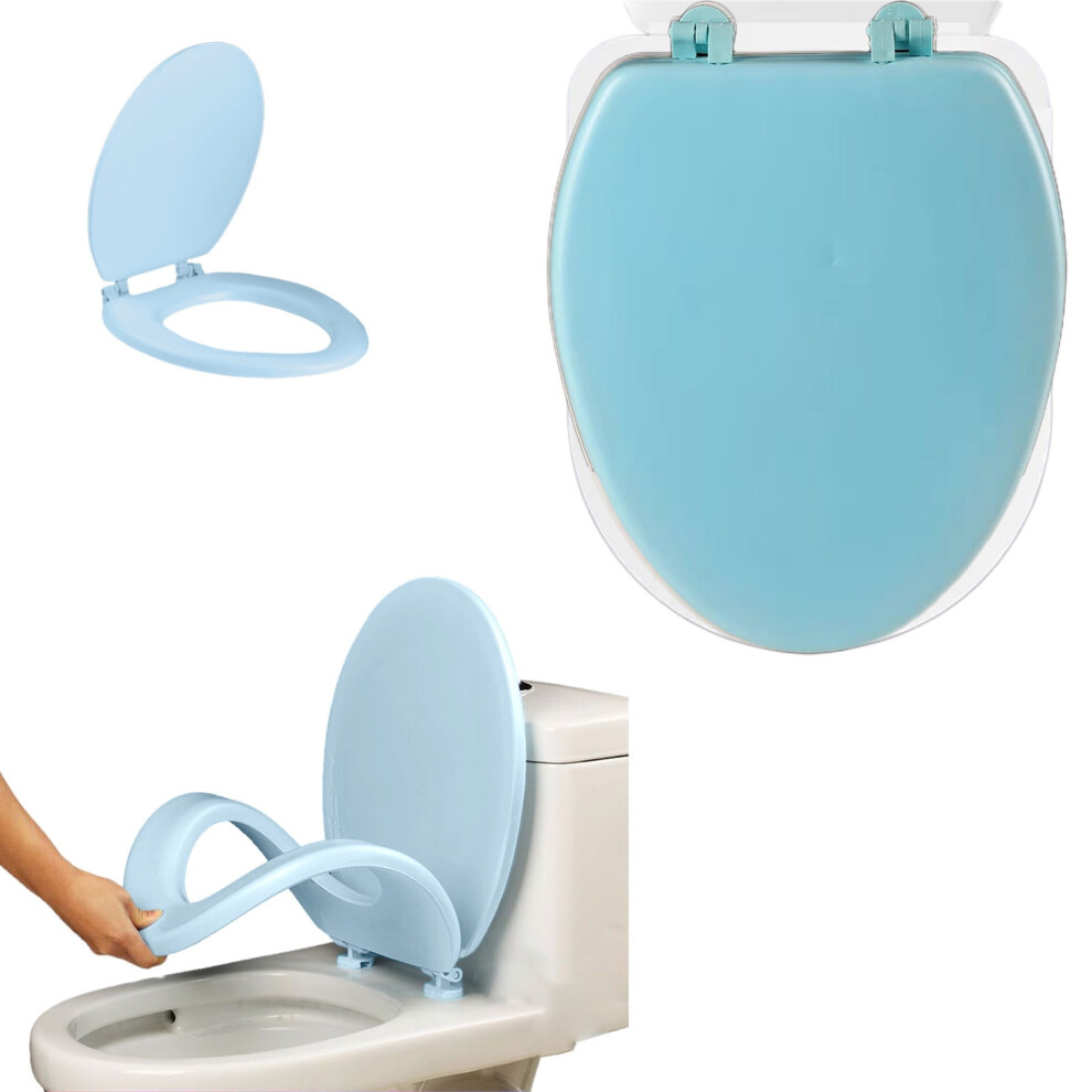 Flohua Christmas Gifts Clearance, Durable Plastic Toilet Seat Compatible With V, Soft Close, Quick Release & Attach, Easy Install 9395123983820
