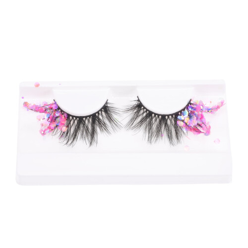 Abbageba Lash Extensions Umělé řasy pro ženy - DIY, třpytivé, barevné