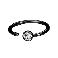 Anello per il naso per piercing singolo, anelli a spirale in oro da 20 gauge per piercing al corpo, anello per il naso a trapano ad acqua in acciaio