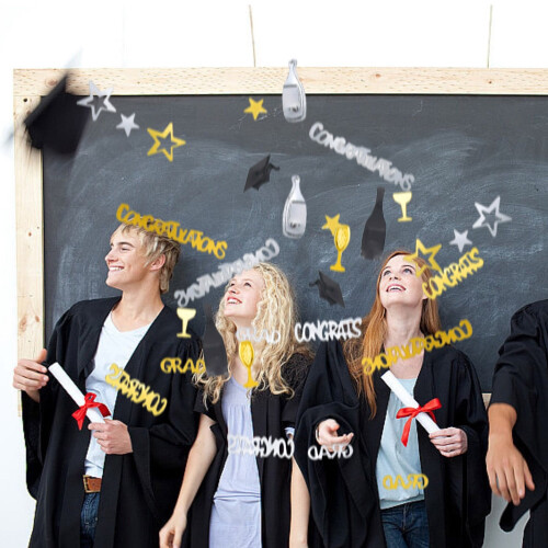 Make Memories Shine With Graduation Confetti: Your Décor *5PCS 1
