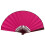 Leque - Cor Sólida - Extra Grande 33cm - Rosa Vermelho Rosa Escuro 1