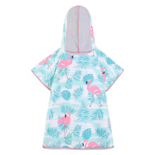 Beach Towel with Hood for 1-5 Years Boys and Girls Cartoon Animal Pattern Hooded Towels Bath Robe for Kids